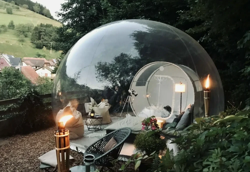 star gazing bubble tent